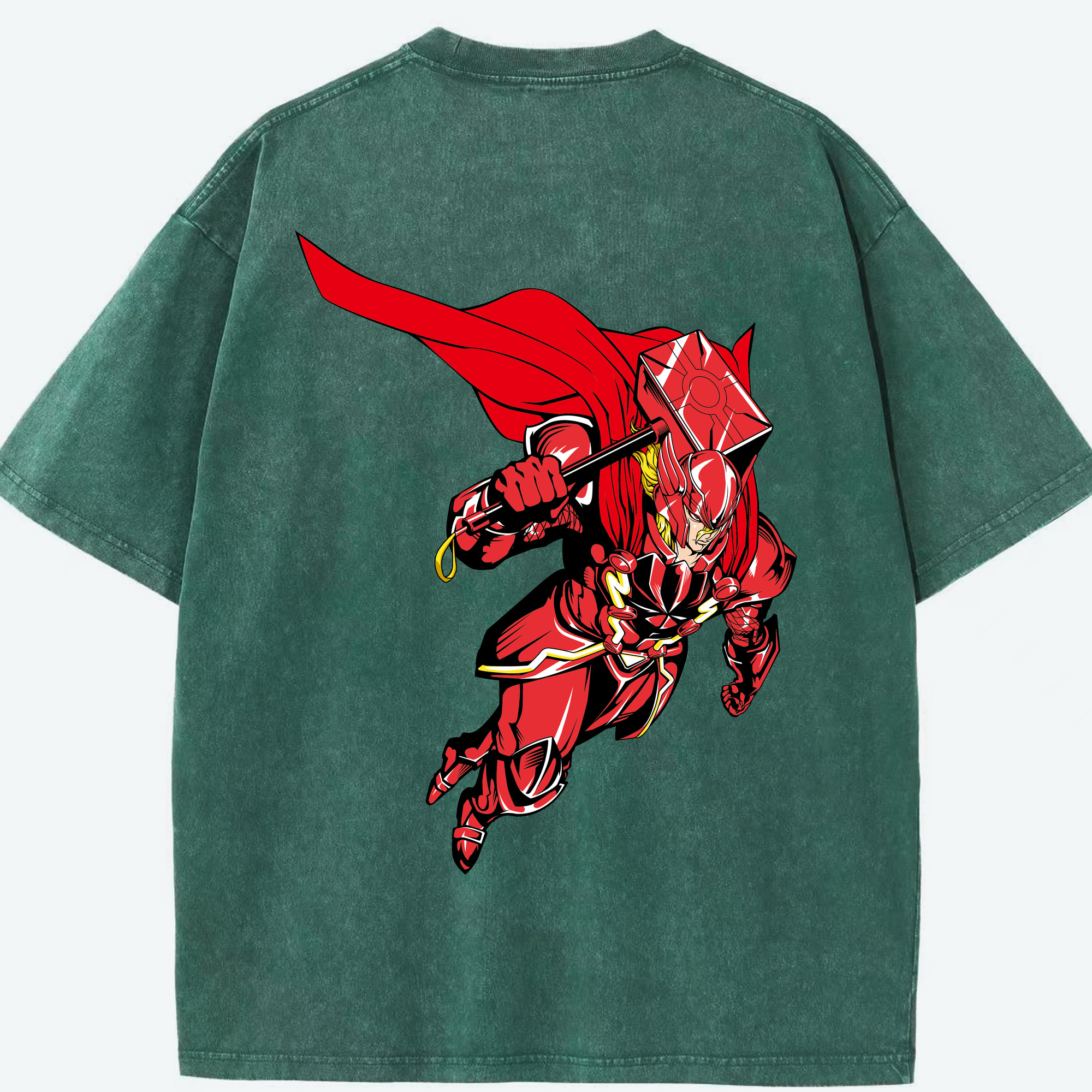 （画像用） アベンジャーズ The Avengers 綿100% ヴィンテージ風 半袖Tシャツ（背面プリント）
